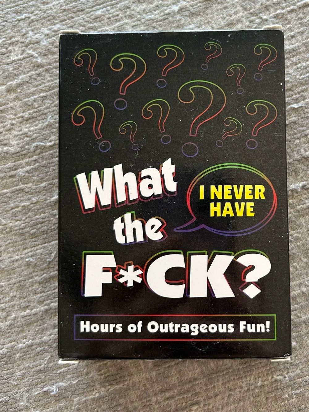 What the F*ck? I Never Have - Party Card Game (Black)